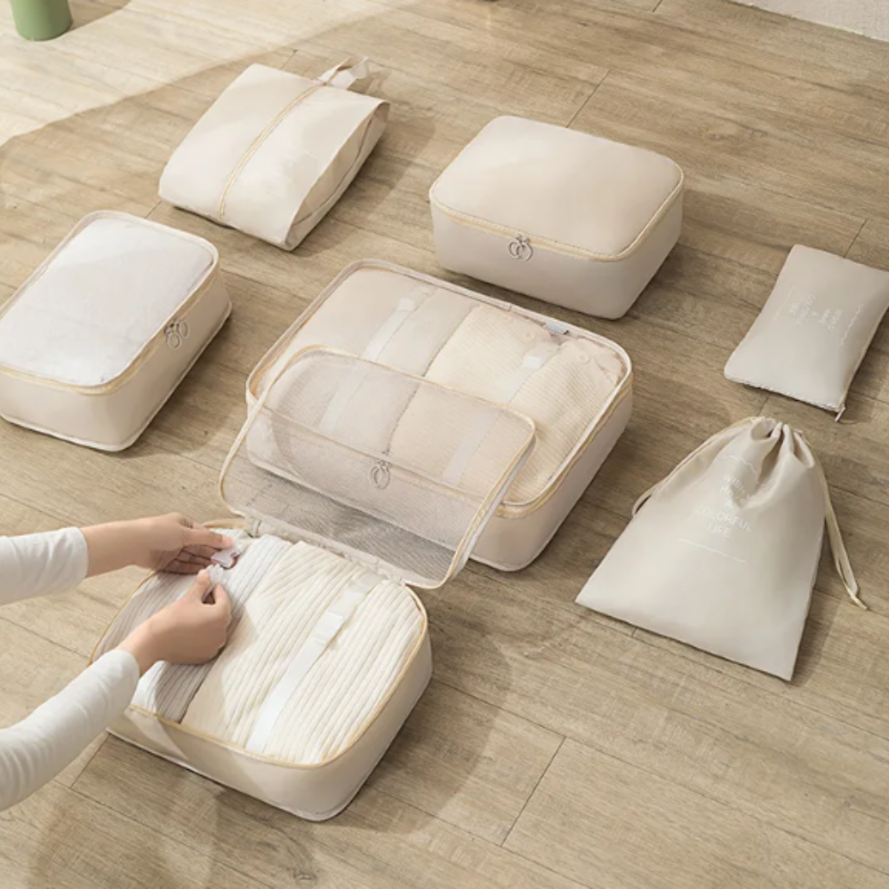 Packing Cubes Set in Use